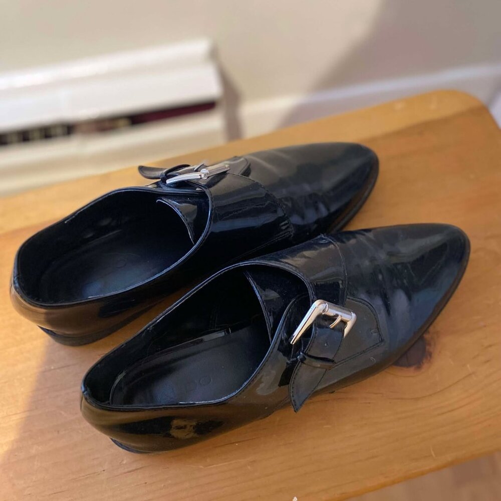 Super cute shoes. Worn only indoors, for work. Very professional and comfortable